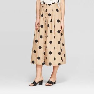 Who What Wear Polka Dot Skirt